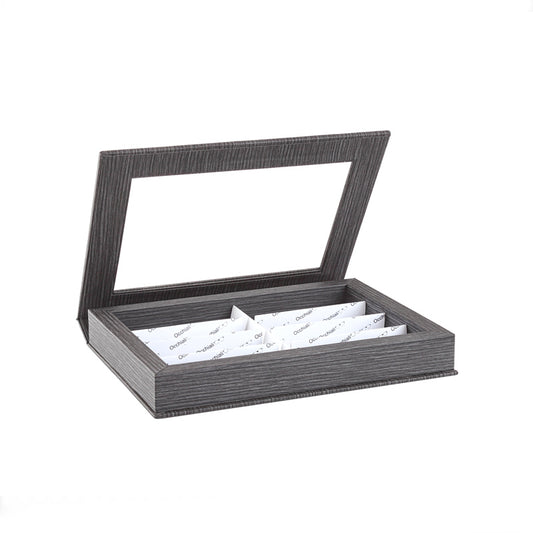 Cofanetto Porta Occhiali Per Ottici Legno Zebrato