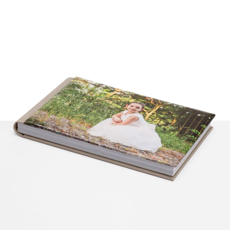Kit Borsa Desy album fotografico professionale e borsa coordinata in tessuto di pregio personalizzabile, ideale per fotografi.