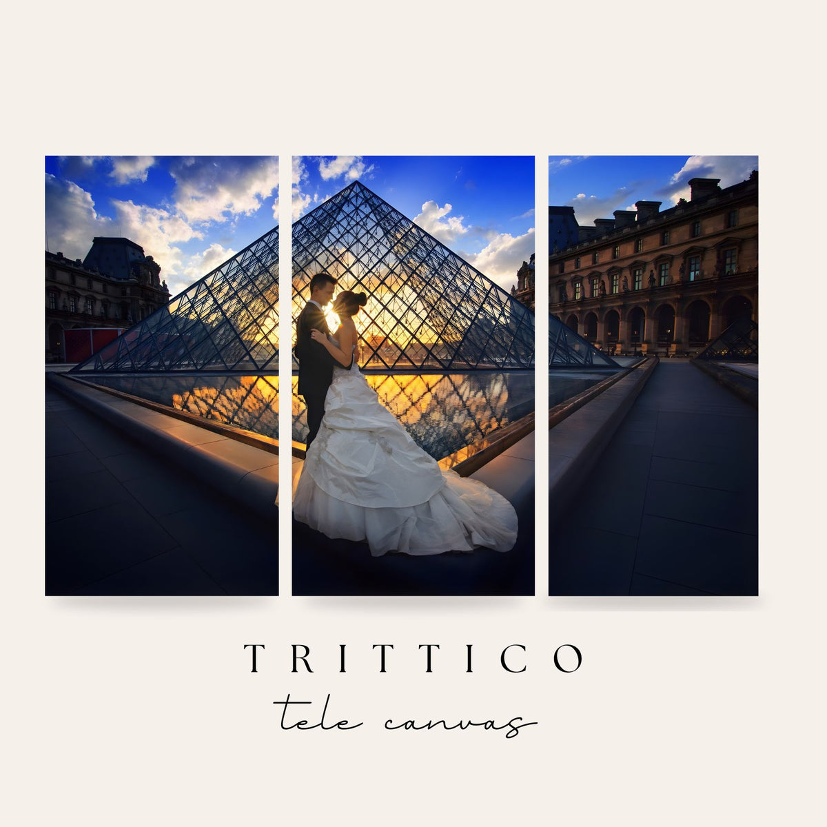 tela canvas tre pezzi